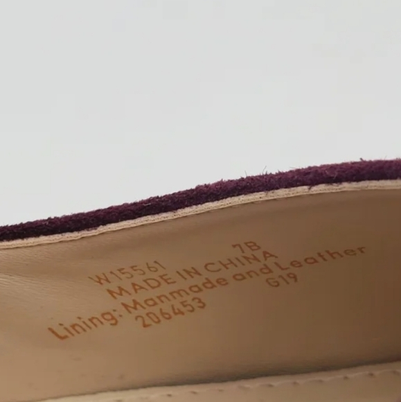 Cole Haan Grand O.S Burgundy suede chunky heel pumps size 7B - Picture 6 of 7